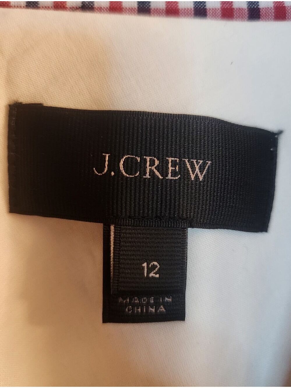 J.Crew Double-Breasted Plaid Check Blazer Jacket – Size 12 Red navy White G1124 - Picture 3 of 13